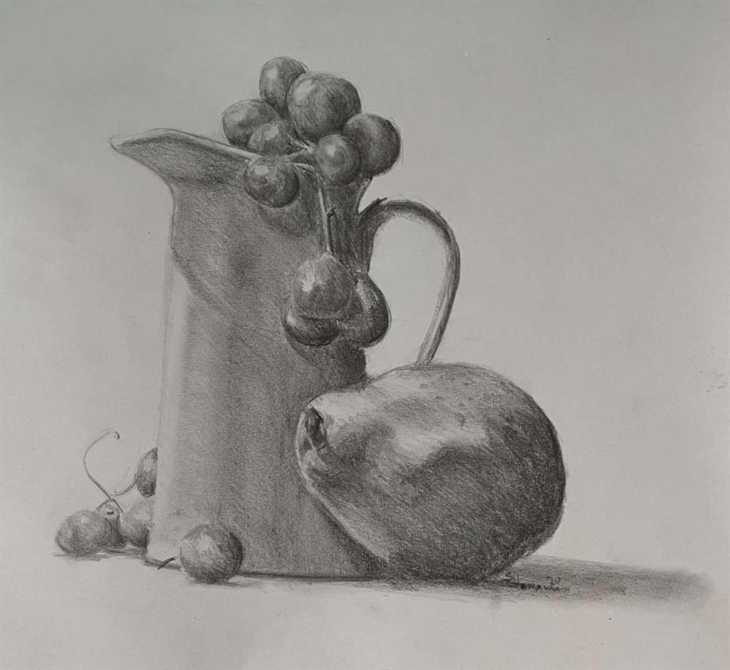 Stillleben (Krug mit Früchten)